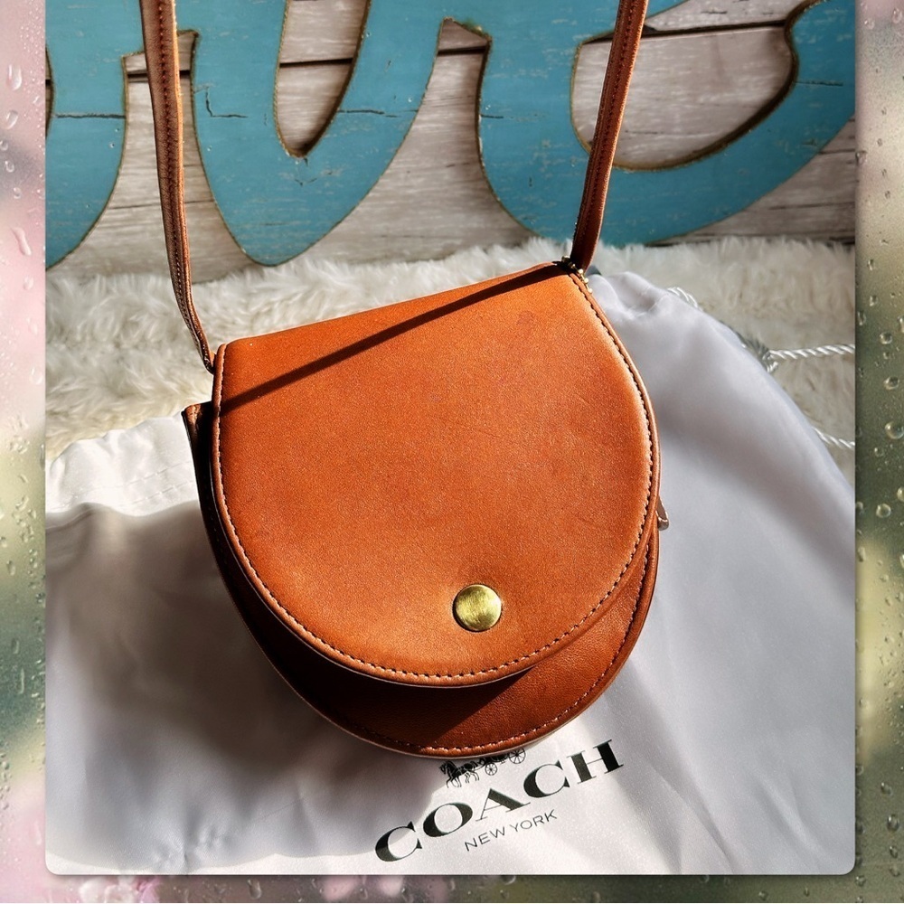 VINTAGE COACH BRITISH TAN HORSESHOE BELT BAG 4857 - Picture 5 of 17